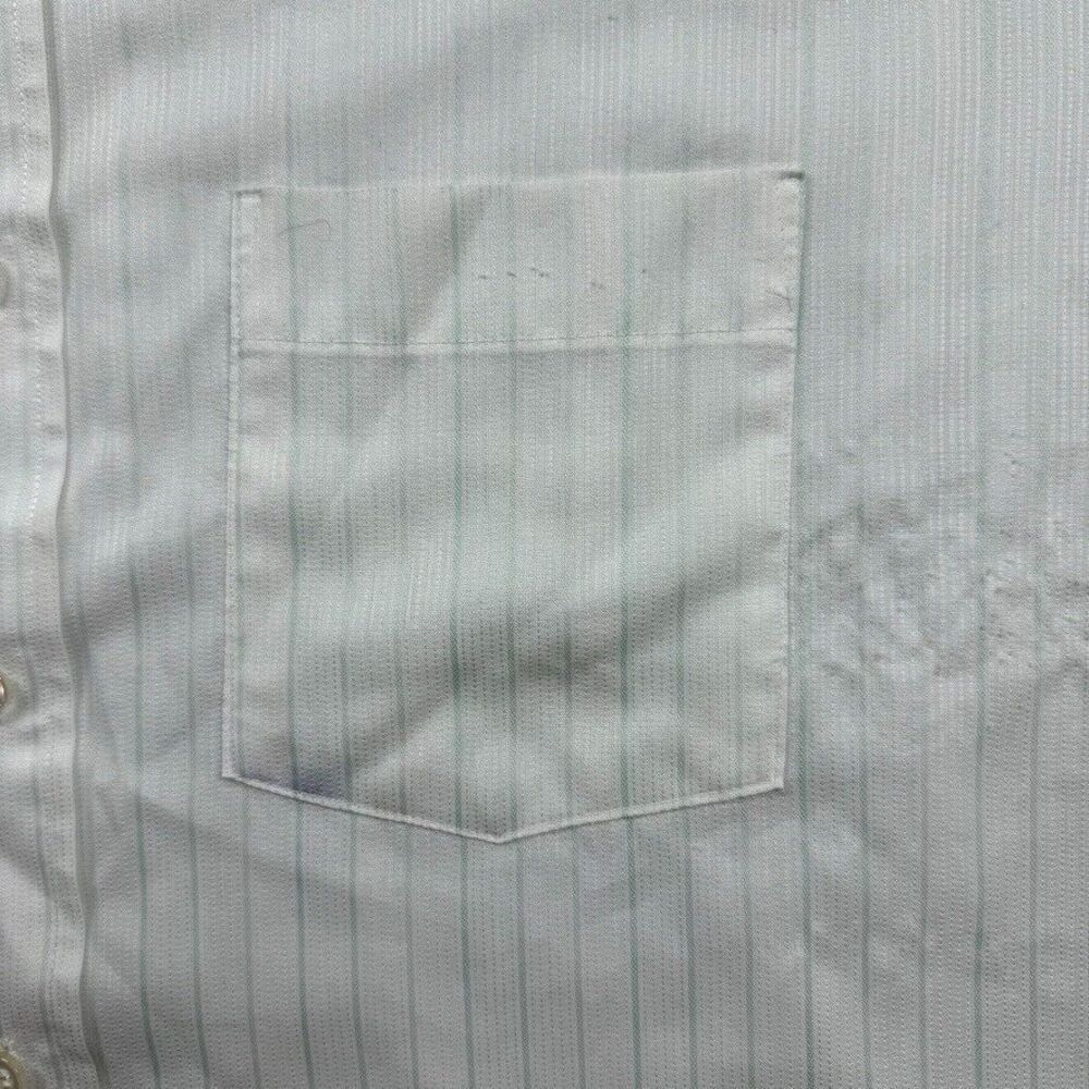 Vintage Arrow Kent Short Sleeve Shirt Mens 17.5 60s 70s‎ Striped Skate Grunge - Picture 6 of 8
